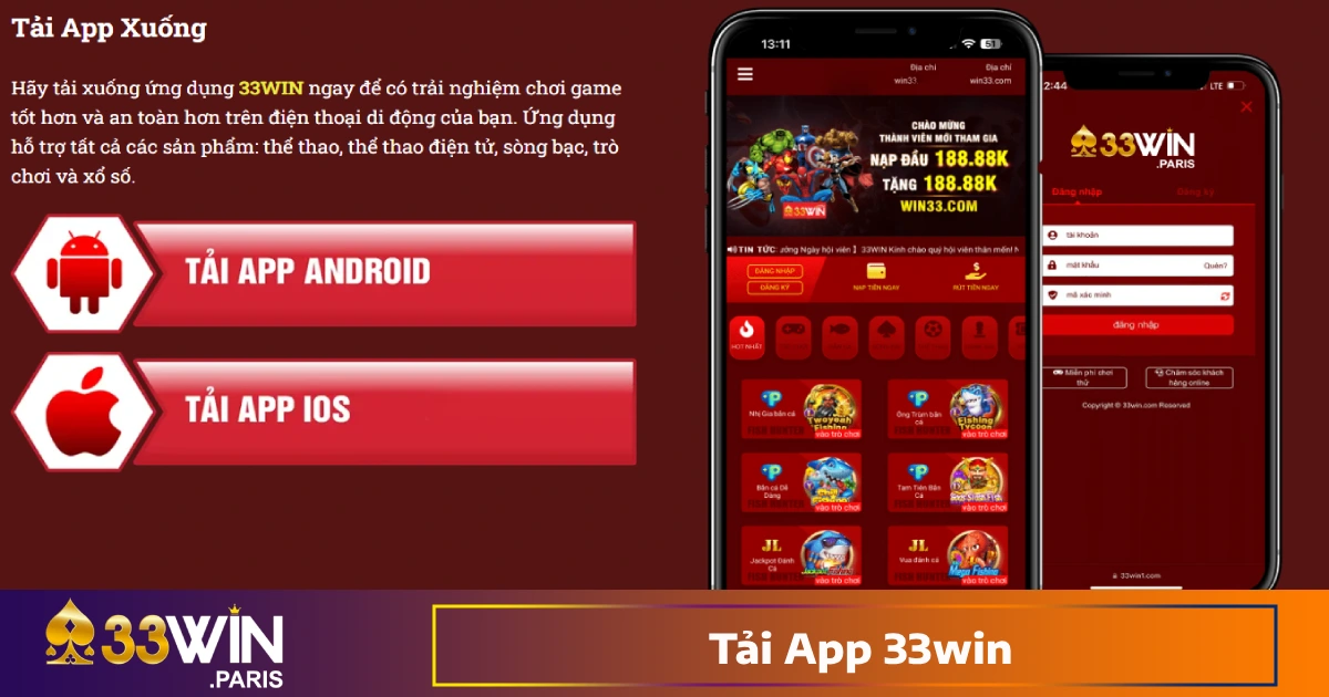 Tải App 33win – Truy Cập Dễ Dàng, Chơi Game Mọi Lúc Mọi Nơi 4 Hướng Dẫn Cài Đặt Ứng Dụng 33win Trên Android & iOS